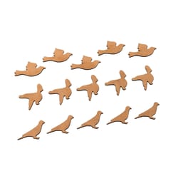 IVEI MDF Bird Cutouts/Embellishments - DIY Set of 15