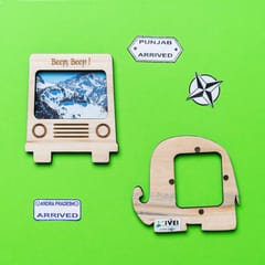 IVEI Bus and Elephant Photo Magnet - Set of 2 [Photoframes]