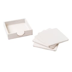 IVEI MDF Coasters with Holder (with Primer)