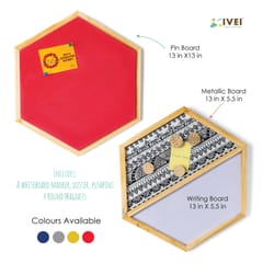 IVEI Hexa Utility Wall decor set (Write / Pin / Magnet / Decor)