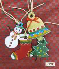 IVEI MDF Cut Out Christmas Pack - set of 20