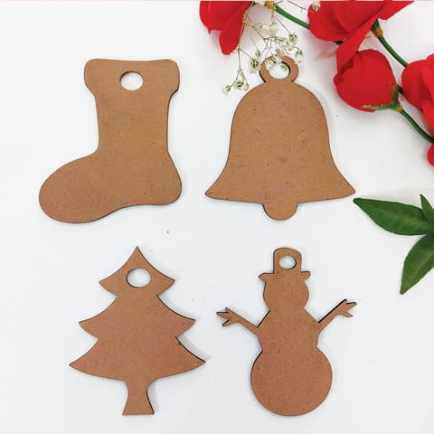 IVEI MDF Cut Out Christmas Pack - set of 20