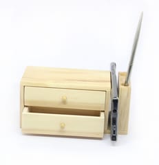 IVEI Wooden Pen Holder with Drawers - Desk Organizer