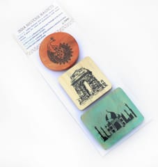 IVEI India Souvenir Magnets - Set of 3
