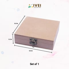 IVEI MDF Box - 5.5 in X 5.5 in X 1.5 in