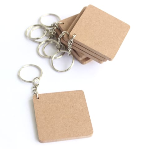 IVEI MDF Key Chains - Set of 20- 2 in X 2 in
