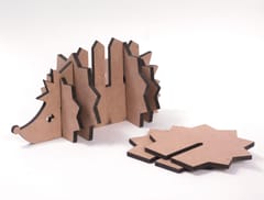 IVEI MDF Hedgehog Holder with coasters  - Set of 6