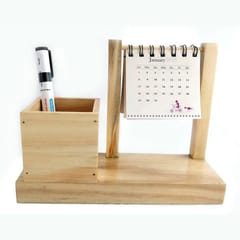 IVEI Warli Utility Desk Calendar with Pen Holder - Desk Organizer