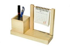 IVEI Warli Utility Desk Calendar with Pen Holder - Desk Organizer