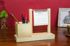 IVEI Warli Utility Desk Calendar with Pen Holder - Desk Organizer