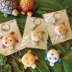 IVEI Wooden Turtle  Keyring -  Set of 3