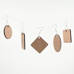 IVEI MDF Earrings Basic Shapes - Set of 5