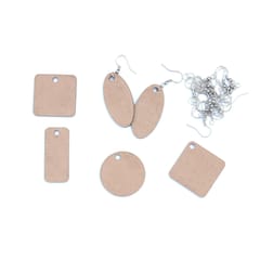 IVEI MDF Earrings Basic Shapes - Set of 5