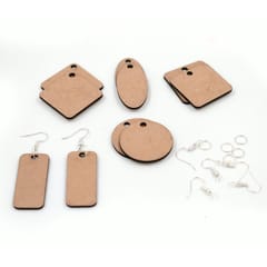 IVEI MDF Earrings Basic Shapes - Set of 5