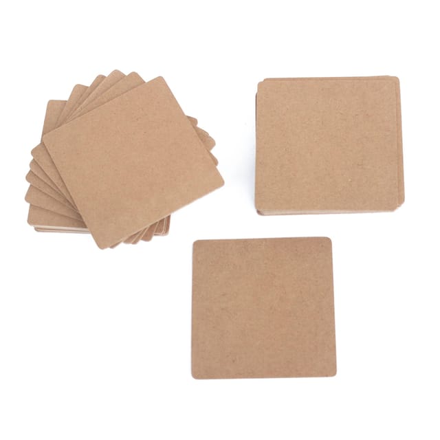IVEI MDF Square Coasters (3mm) -Set of 20