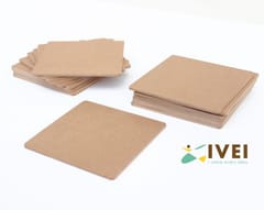 IVEI MDF Square Coasters (3mm) -Set of 20