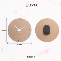 IVEI MDF Clock Round - 11 inches