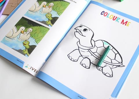 IVEI - The Tortoise and the Geese - Workbook and a DIY Puzzle - 4 to 7 yrs