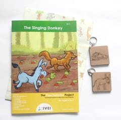 IVEI The Singing Donkey - Workbook and 2 DIY Keychains - 4 to 7 yrs