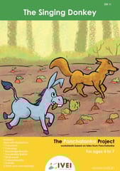 IVEI The Singing Donkey - Workbook and 2 DIY Keychains - 4 to 7 yrs