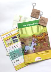 IVEI The Singing Donkey - Workbook and 2 DIY Keychains - 4 to 7 yrs