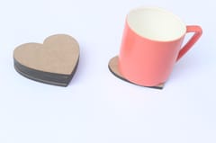 IVEI MDF Heart Coasters - Set of 12