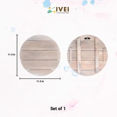 IVEI Wooden Circular Name Board
