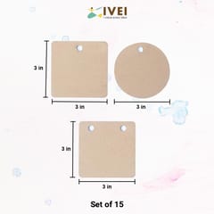 IVEI MDF Pendants - Set of 15 - 3 mm