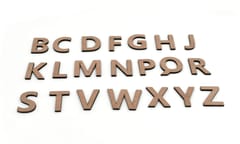 IVEI MDF Letters Consonants - Set of 21 - 6mm
