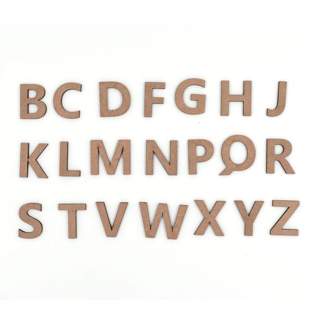 IVEI MDF Letters Consonants - Set of 21 - 6mm