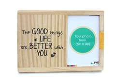 IVEI Wooden Table and Wall Photo Frame - Good Things