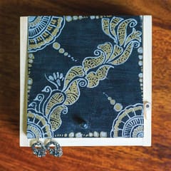 IVEI Hand Painted Wooden Mehendi Art Trinket Box