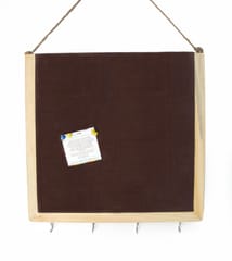 IVEI Wooden Pin Board with Key Hooks