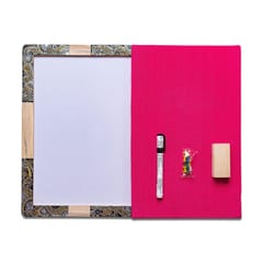 IVEI Pin Board + Whiteboard, Combination Board - Hand painted Mehendi Work