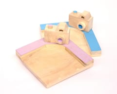 IVEI Wooden Mug Coasters - Set of 2