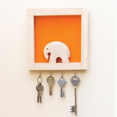 IVEI Wood and Khadi Combination Key Holder