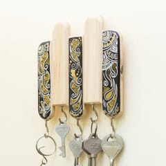 IVEI Wooden Hand Painted - Mehendi Art Hook