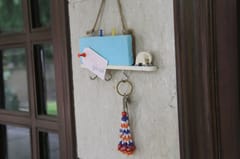 IVEI Wooden Key Holders With Pin Board - Blue Elephant