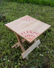 IVEI Warli Wooden Portable Folding Table