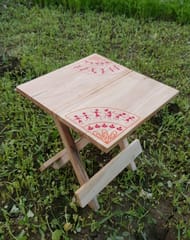IVEI Warli Wooden Portable Folding Table