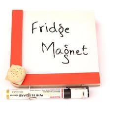 IVEI Wooden Fridge Magnets with Whiteboard and Hooks - Burger