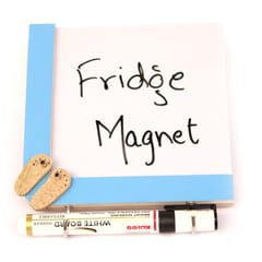 IVEI Wooden Fridge Magnets with Whiteboard and Hooks - Slippers