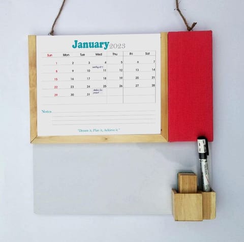 IVEI Planner with Pin Board and Whiteboard