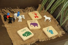 IVEI Wooden Educational Animal Magnets For Kids