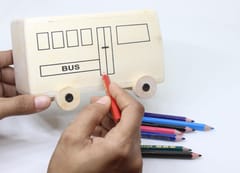 IVEI Paint it Yourself Bus Piggy Bank