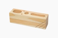 IVEI Sleek Pine Wood Rectangular Pen Stand