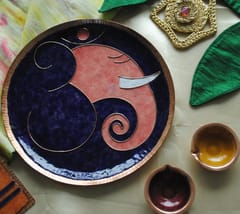 Ekebeki - Omkara - Ganesha Wallplate Violet