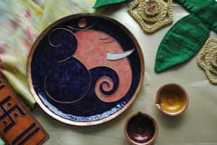 Ekebeki - Omkara - Ganesha Wallplate Violet