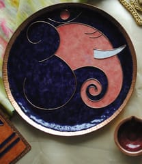 Ekebeki - Omkara Ganesha Wallplate Violet