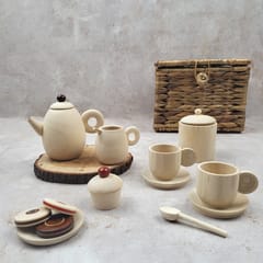 GulabTribe- WoodenTea Party Set